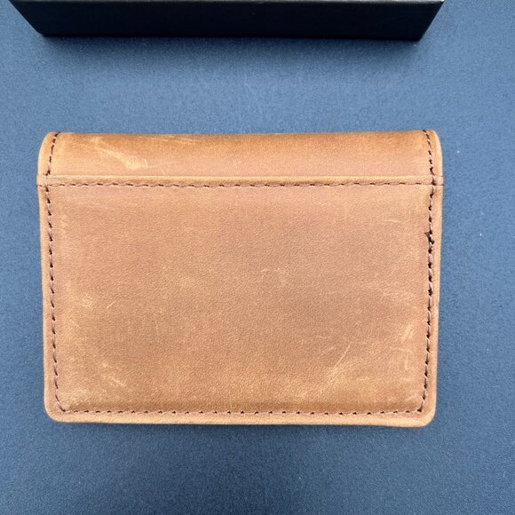 Justin Genuine Leather Card Wallet with Gusset - Picture 3 of 4